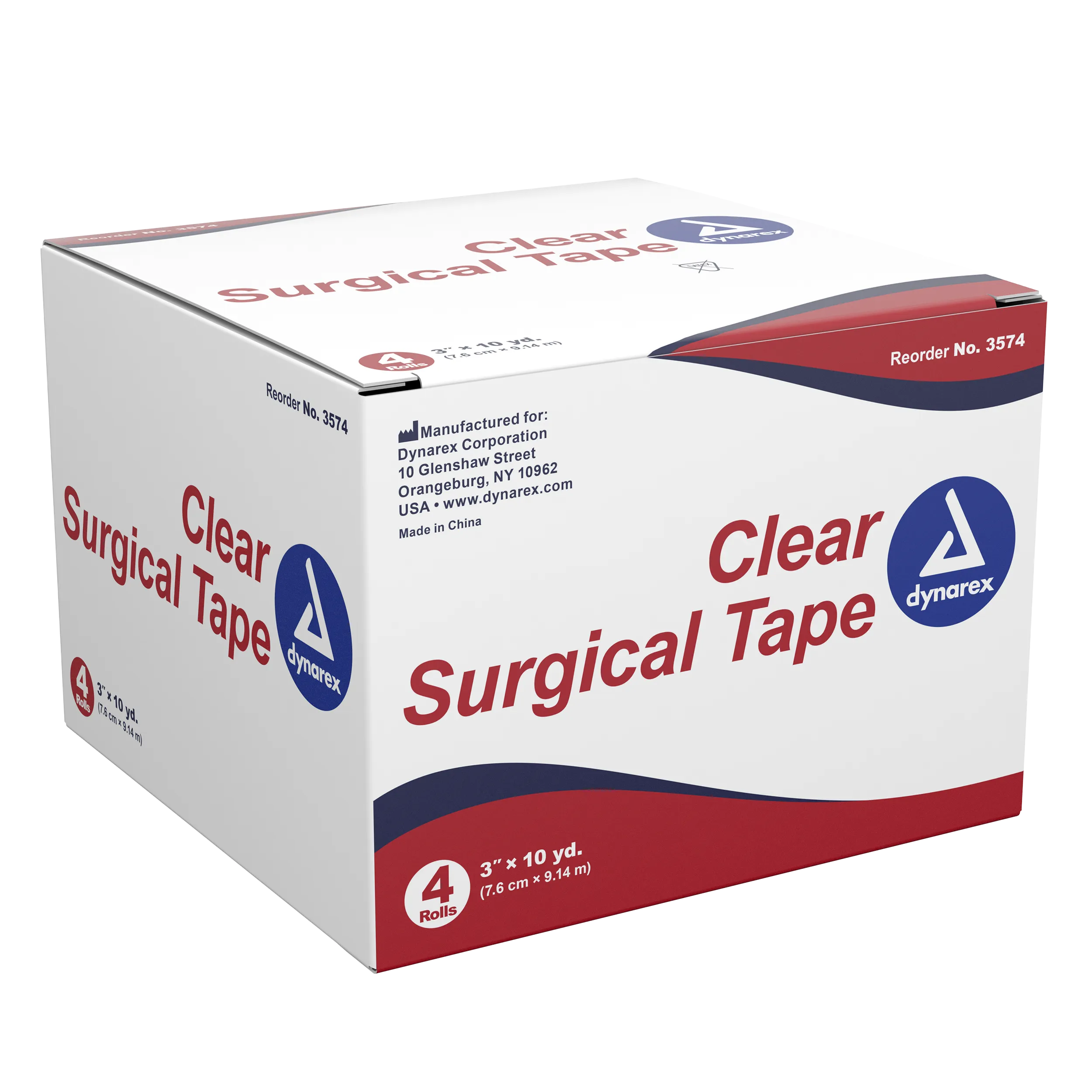 Dynarex - Surgical Tape Transparent 3" x 10 yds
