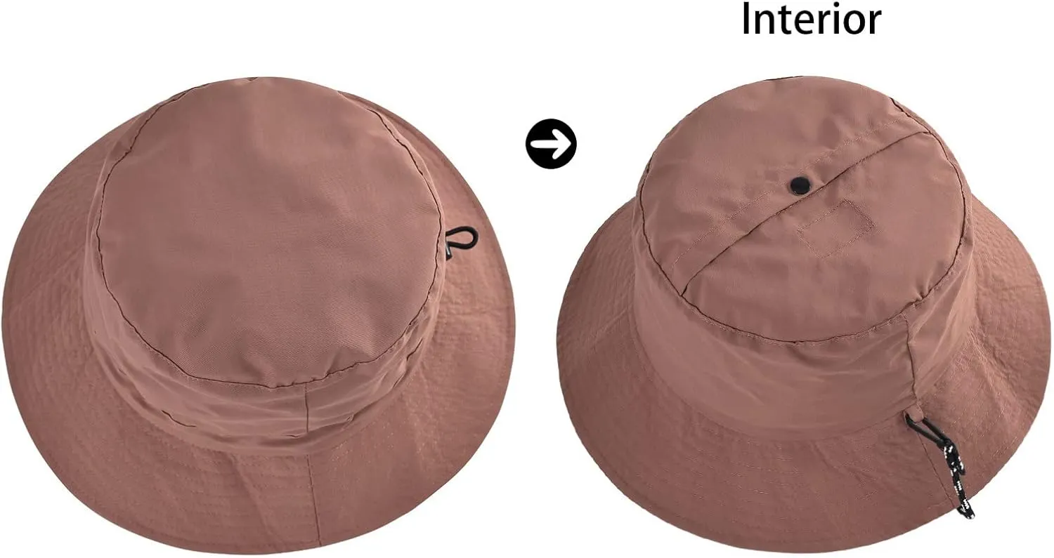 FEICUI Men Women Outdoor Bucket Hat Quick Dry Packable UV Protection Boonie Sun Hat