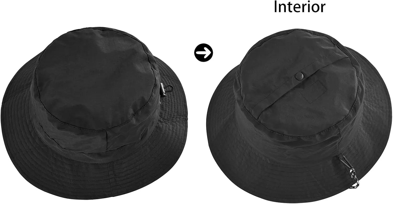 FEICUI Men Women Outdoor Bucket Hat Quick Dry Packable UV Protection Boonie Sun Hat