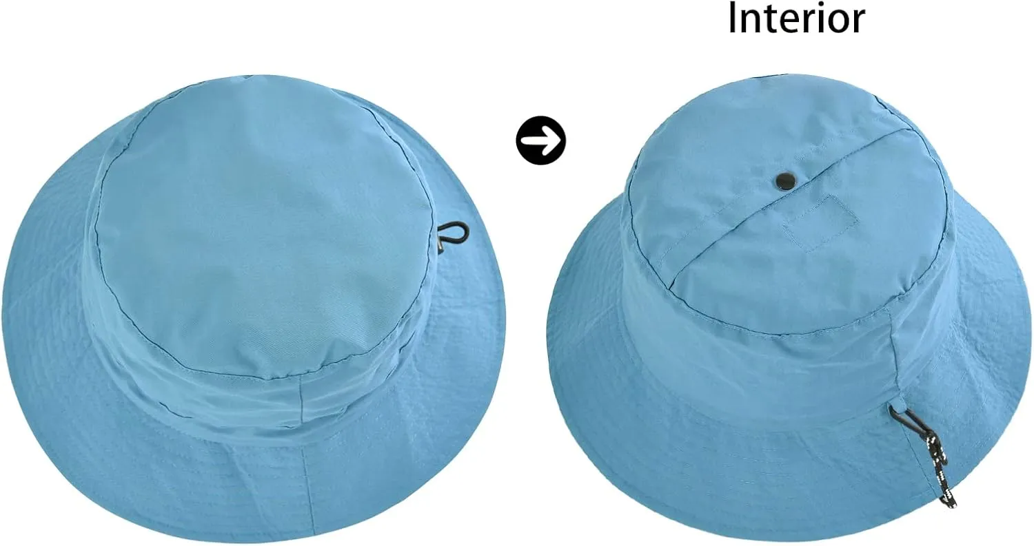 FEICUI Men Women Outdoor Bucket Hat Quick Dry Packable UV Protection Boonie Sun Hat