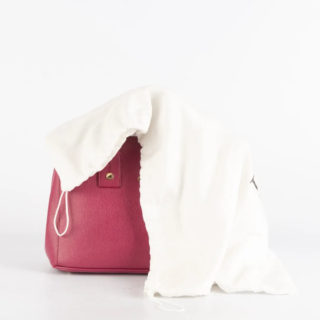 Furla Pink Leather Linda Satchel