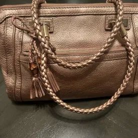 Gucci Metallic Pebble Calfskin Tote Bag