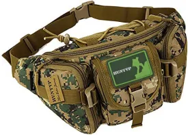 Huntvp Tactical Waist Pack Bag Military Fanny Packs WR Hip Belt Bag Pouch for Hiking Climbing Outdoor Bumbag