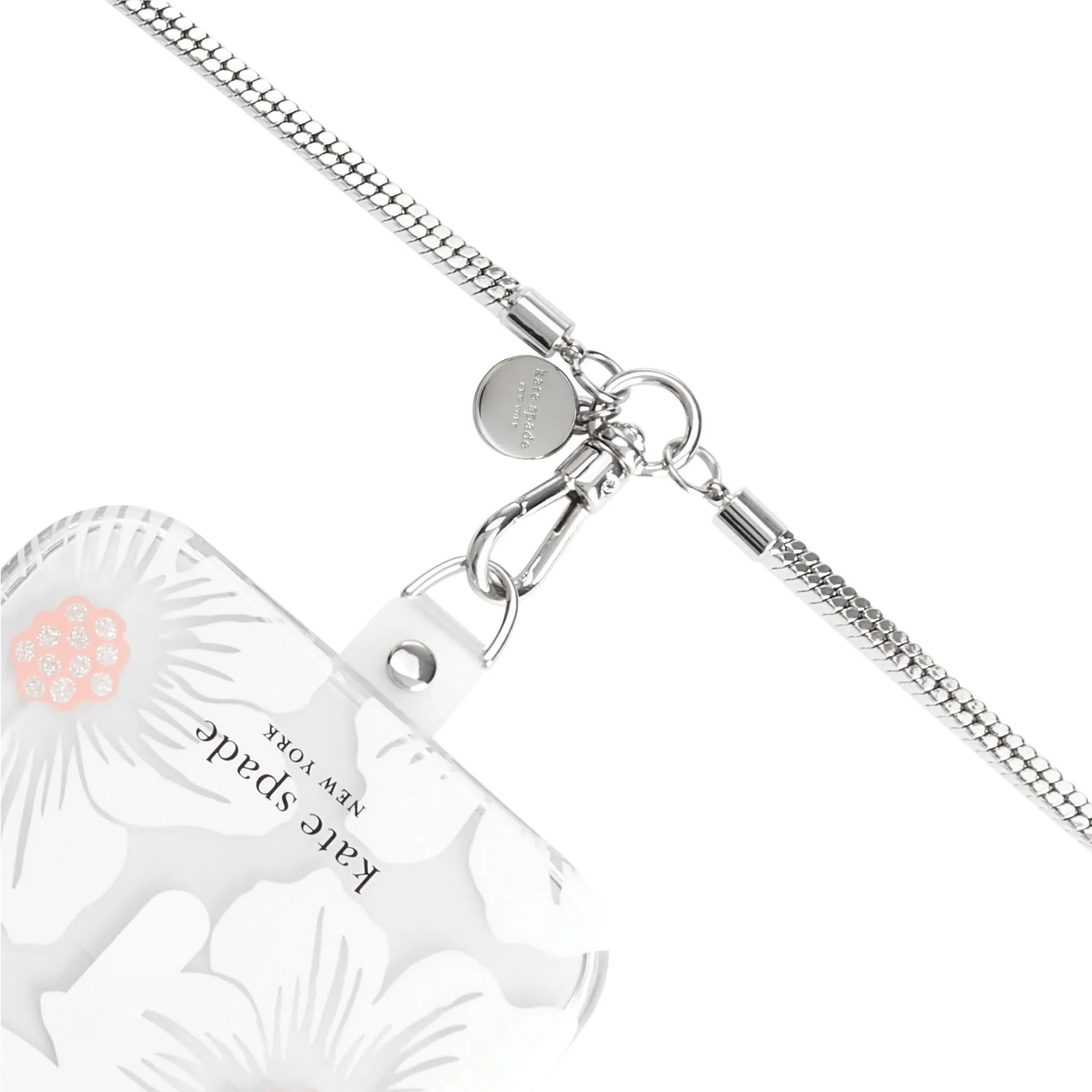 Kate Spade Crossbody Phone Strap (Heart of Silver)