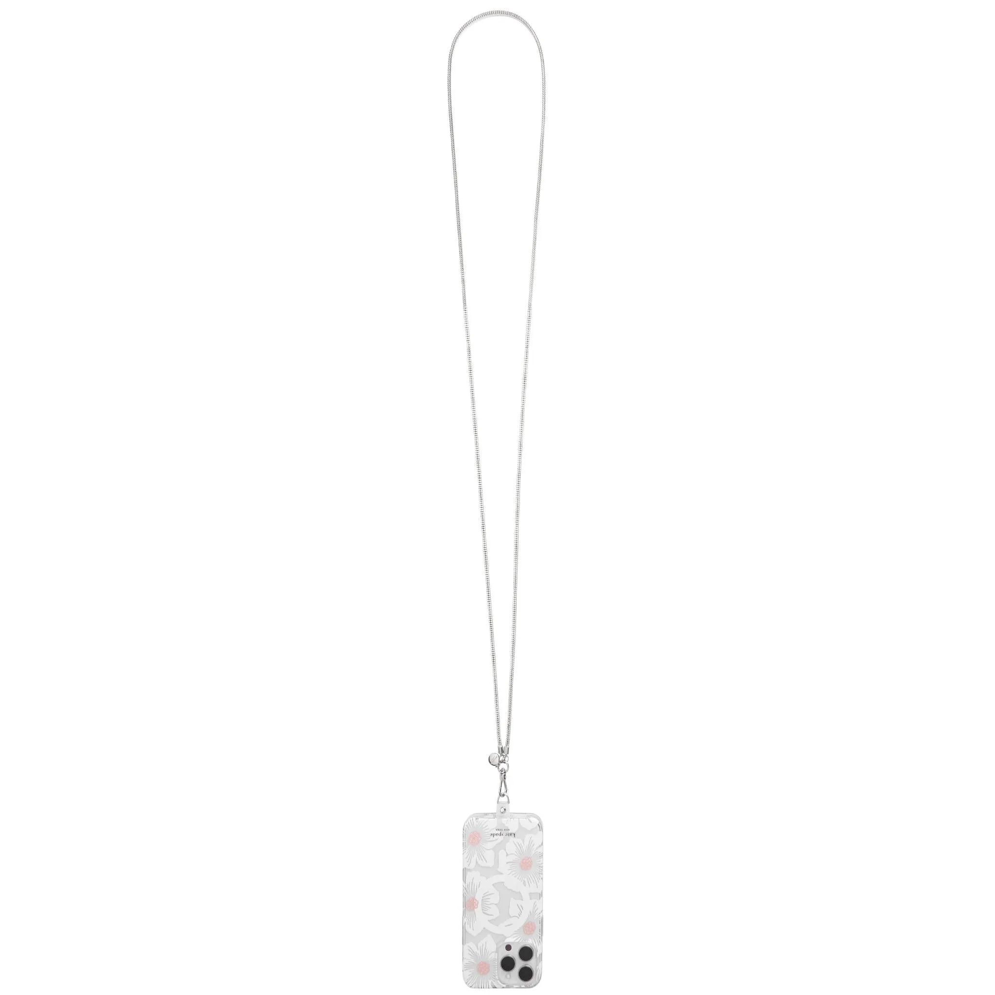 Kate Spade Crossbody Phone Strap (Heart of Silver)
