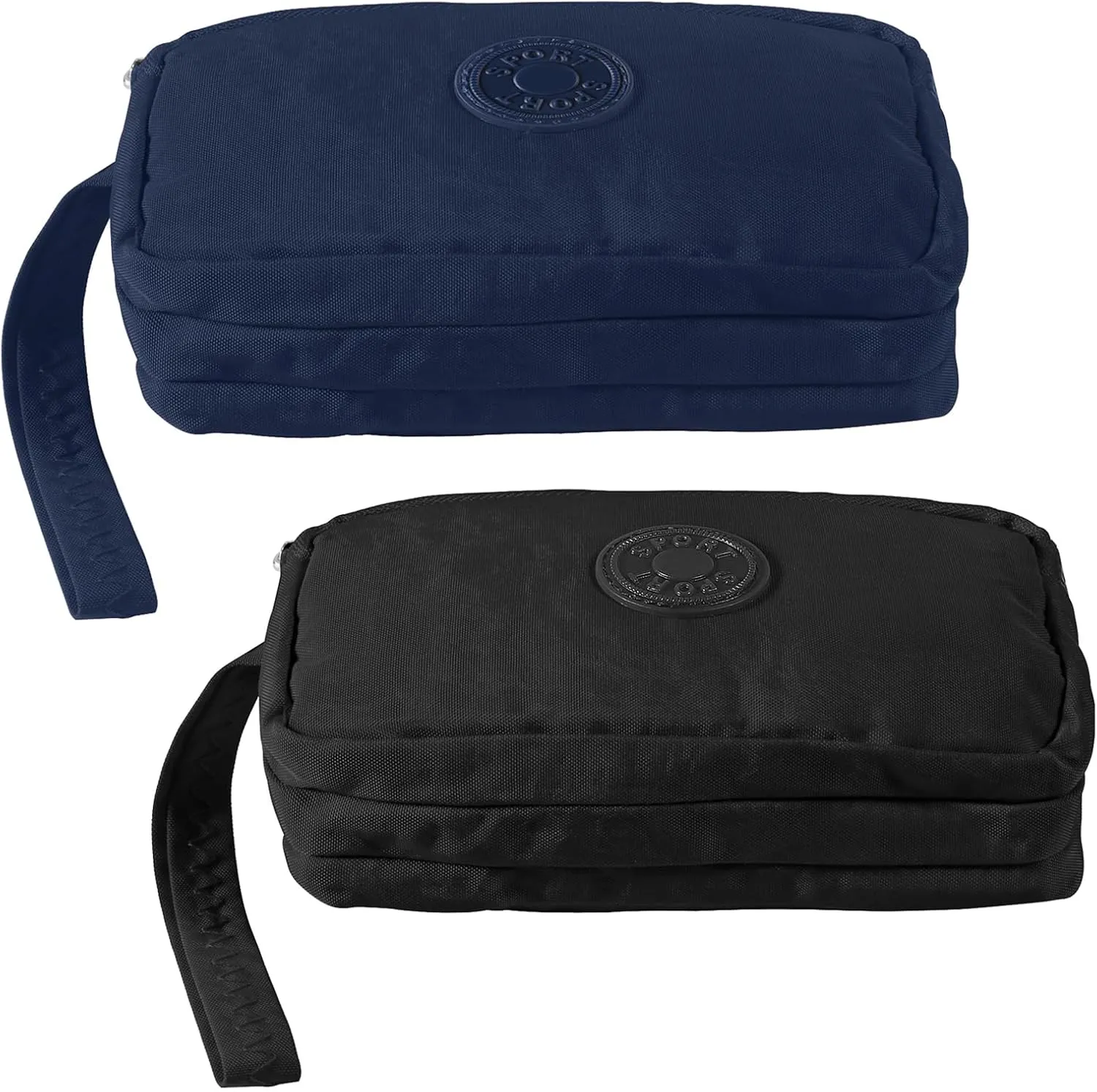 Large Capacity Wristlet Wallet - Women 3 Layers Zipper Oxford Cloth Waterproof Handbag Purse