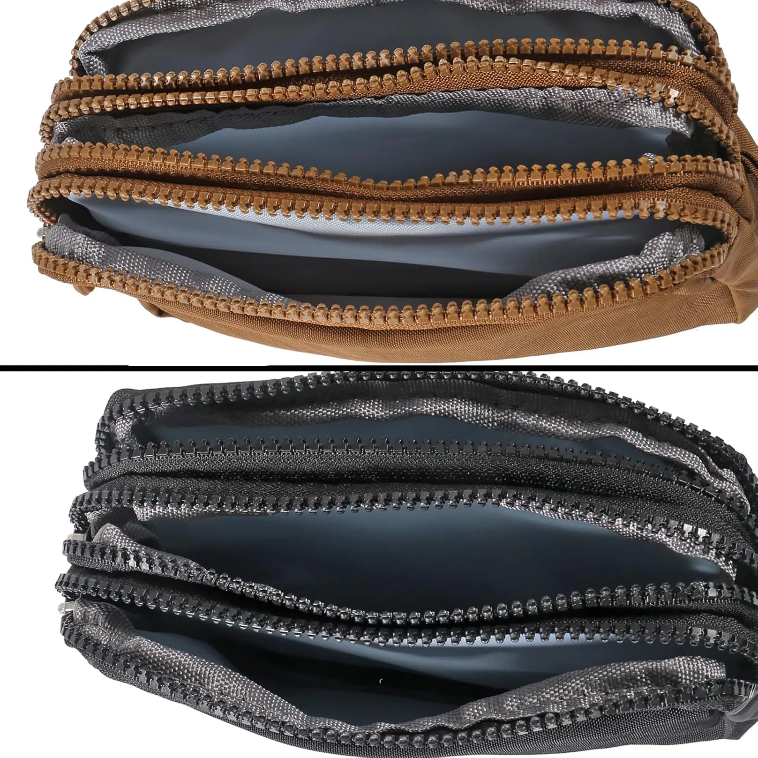 Large Capacity Wristlet Wallet - Women 3 Layers Zipper Oxford Cloth Waterproof Handbag Purse