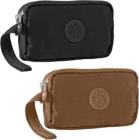 Large Capacity Wristlet Wallet - Women 3 Layers Zipper Oxford Cloth Waterproof Handbag Purse