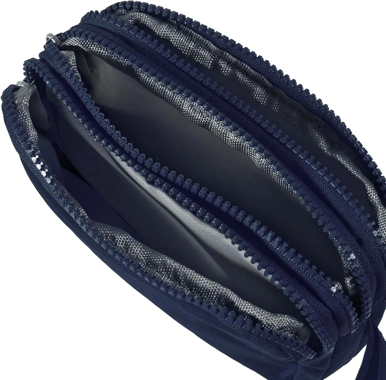 Large Capacity Wristlet Wallet - Women 3 Layers Zipper Oxford Cloth Waterproof Handbag Purse