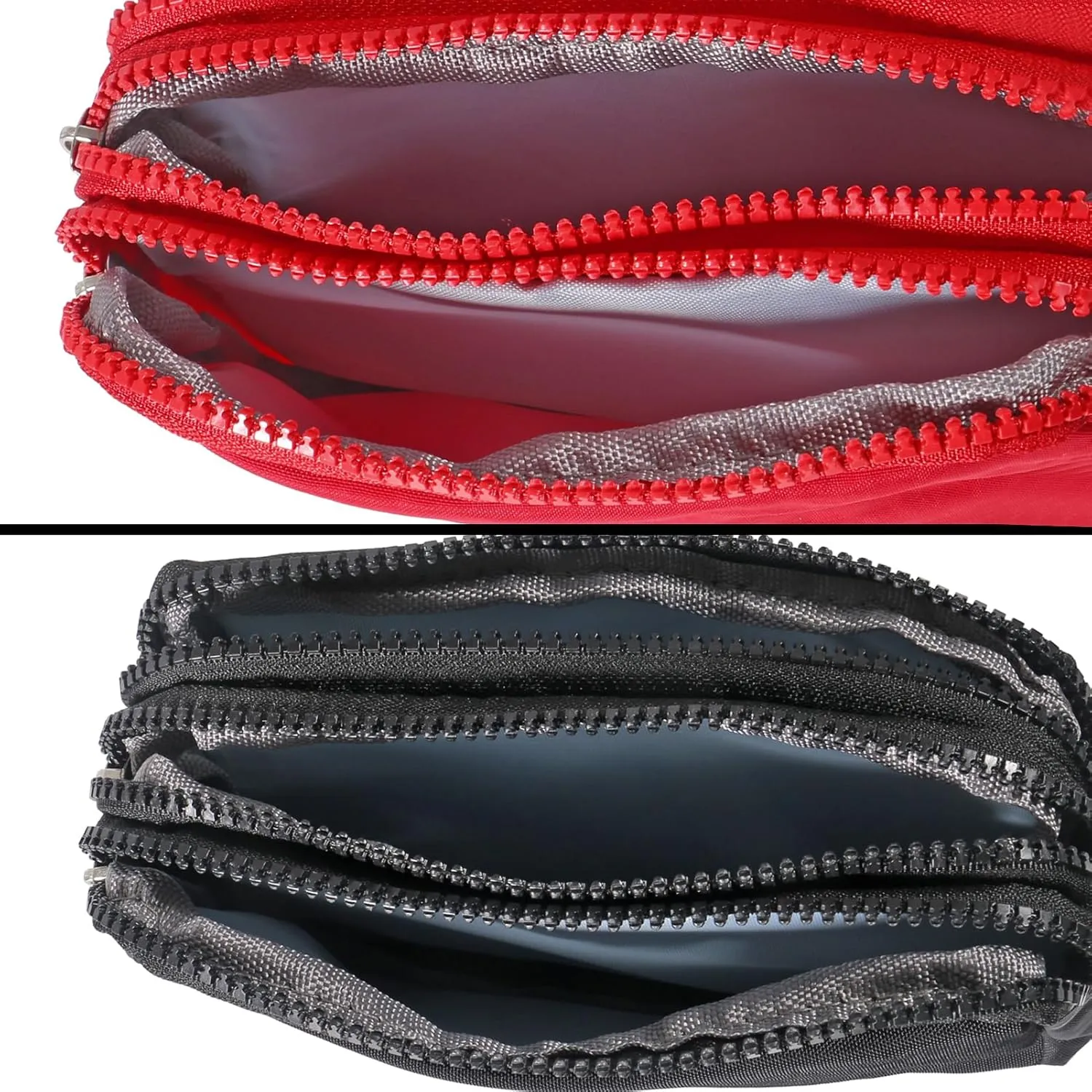Large Capacity Wristlet Wallet - Women 3 Layers Zipper Oxford Cloth Waterproof Handbag Purse