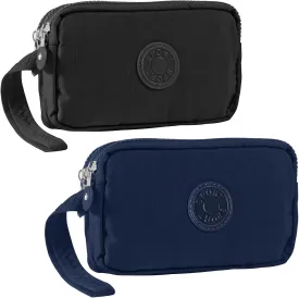 Large Capacity Wristlet Wallet - Women 3 Layers Zipper Oxford Cloth Waterproof Handbag Purse