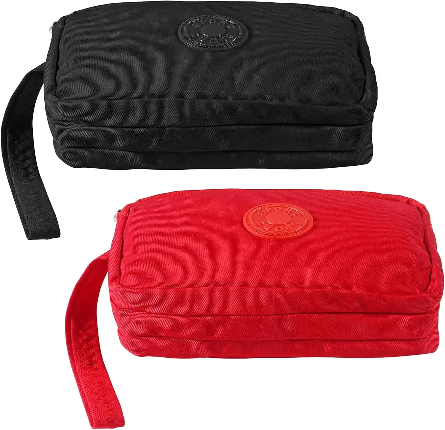 Large Capacity Wristlet Wallet - Women 3 Layers Zipper Oxford Cloth Waterproof Handbag Purse
