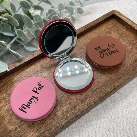 Leatherette Compact Mirrors
