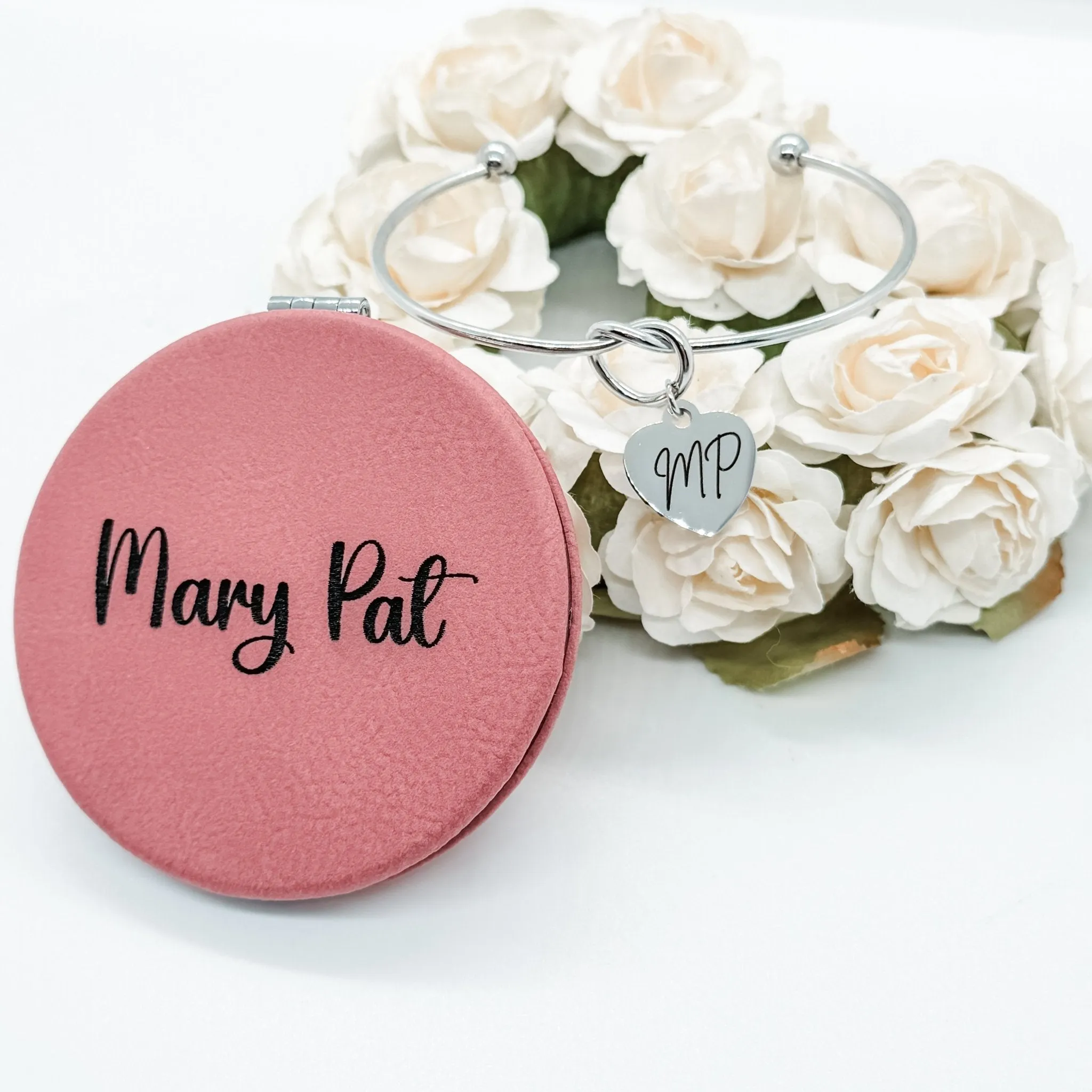 Leatherette Compact Mirrors