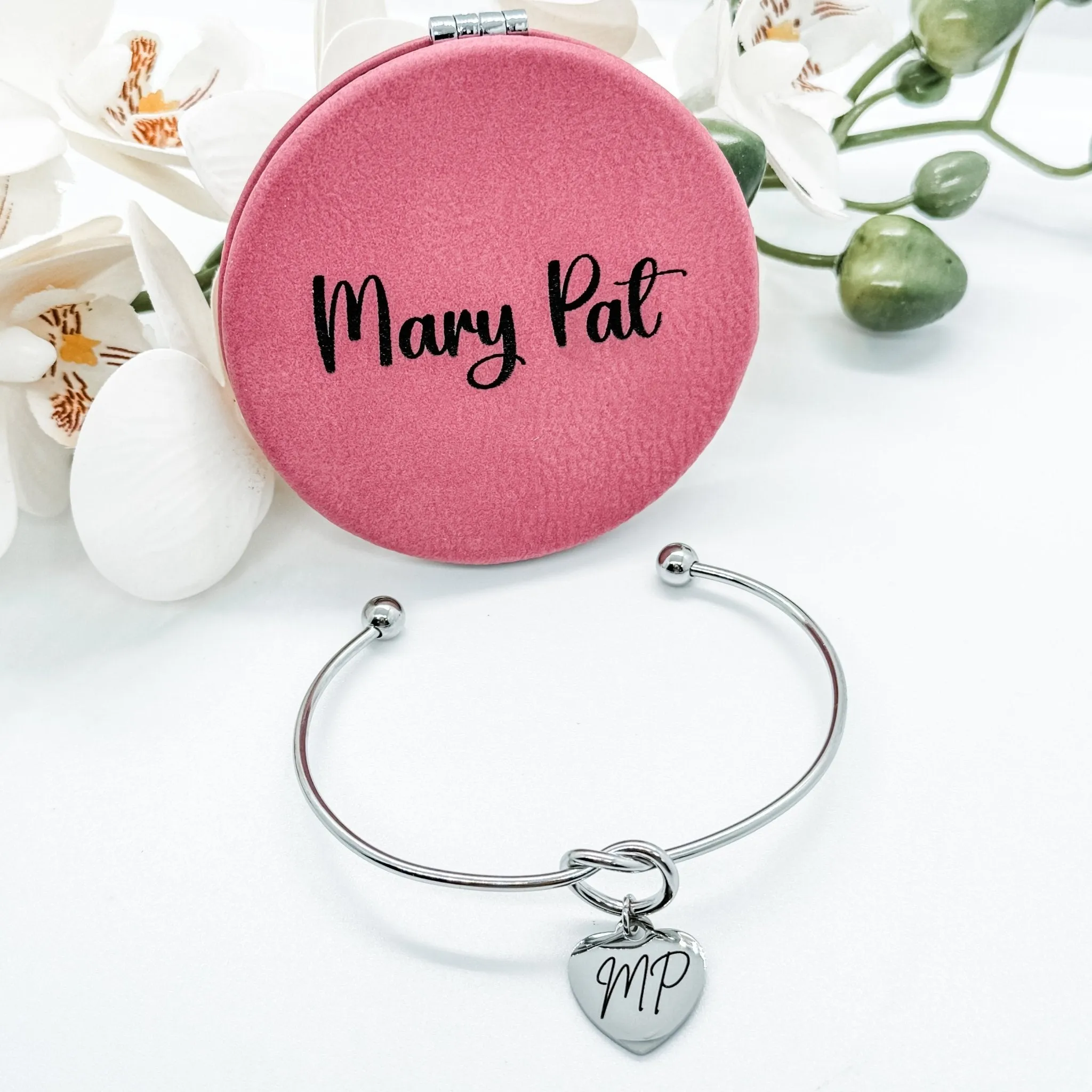 Leatherette Compact Mirrors