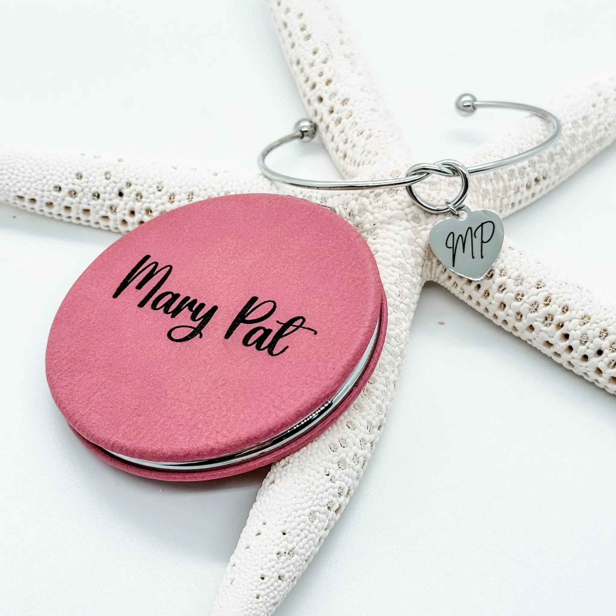 Leatherette Compact Mirrors