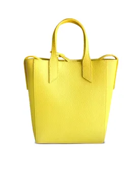 Lemon Mini Sarah Pebbled Tote