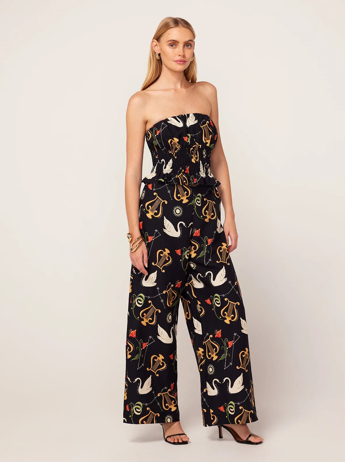 Martha Black Cygnus And Lyra Print Top