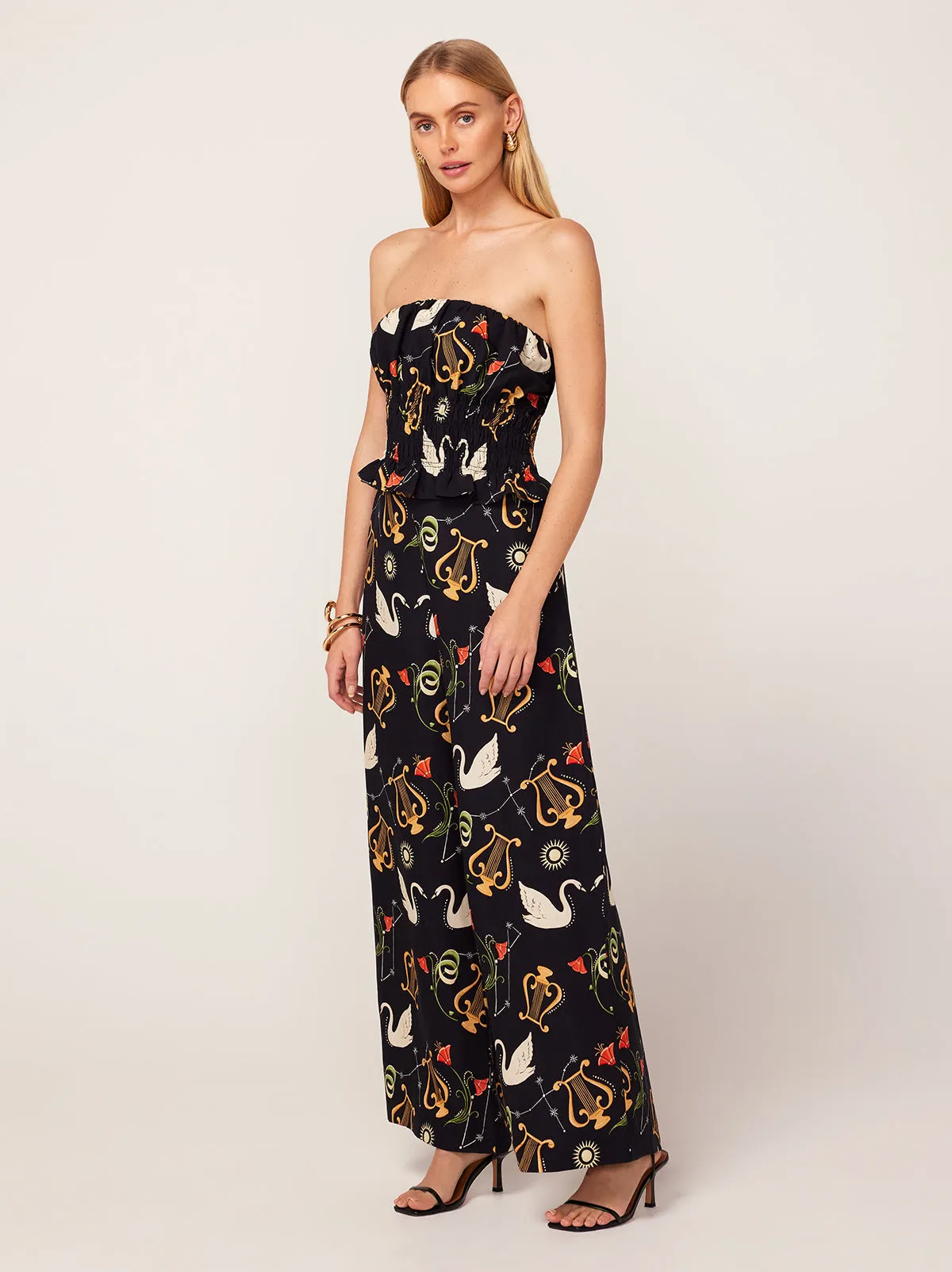 Martha Black Cygnus And Lyra Print Top
