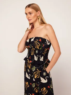 Martha Black Cygnus And Lyra Print Top