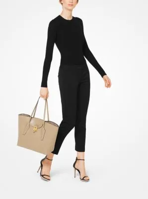MICHAEL KORS COLLECTION Bancroft Pebbled Calf Leather Tote Bag