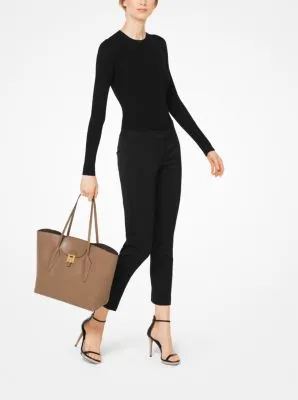 MICHAEL KORS COLLECTION Bancroft Pebbled Calf Leather Tote Bag
