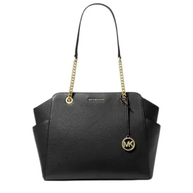 Michael Kors Jacquelyn Medium Chain Tote Bag in Black