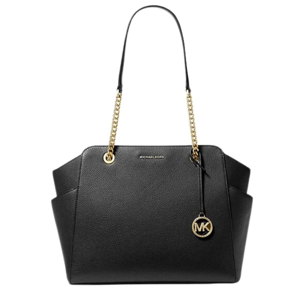 Michael Kors Jacquelyn Medium Chain Tote Bag in Black