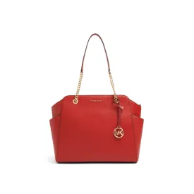Michael Kors Jacquelyn Medium Chain Tote in Br Terractta