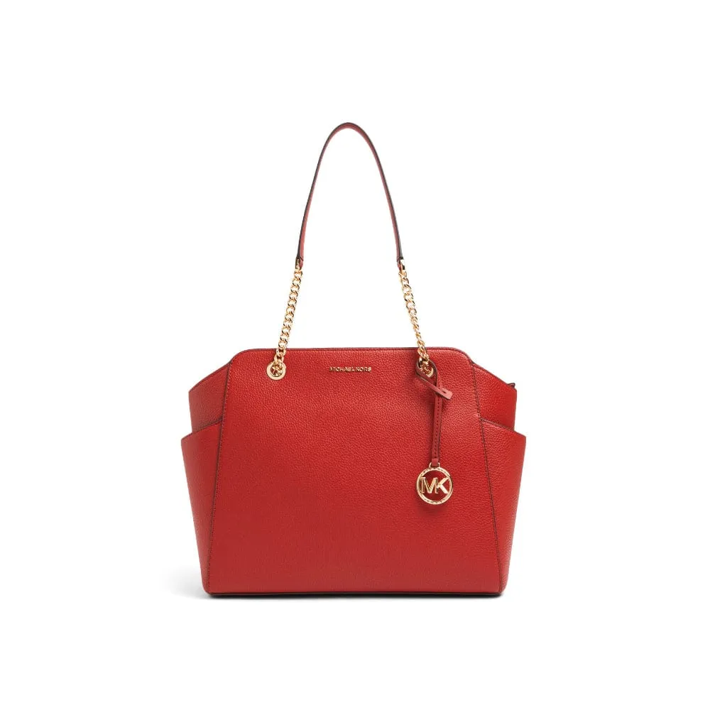 Michael Kors Jacquelyn Medium Chain Tote in Br Terractta