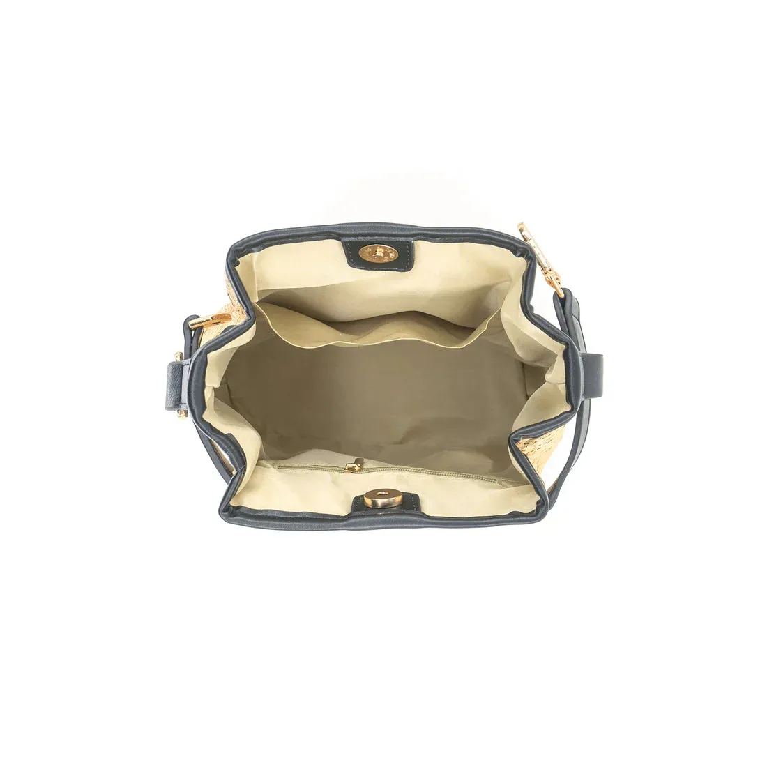 Monaco Rattan Bucket Bag