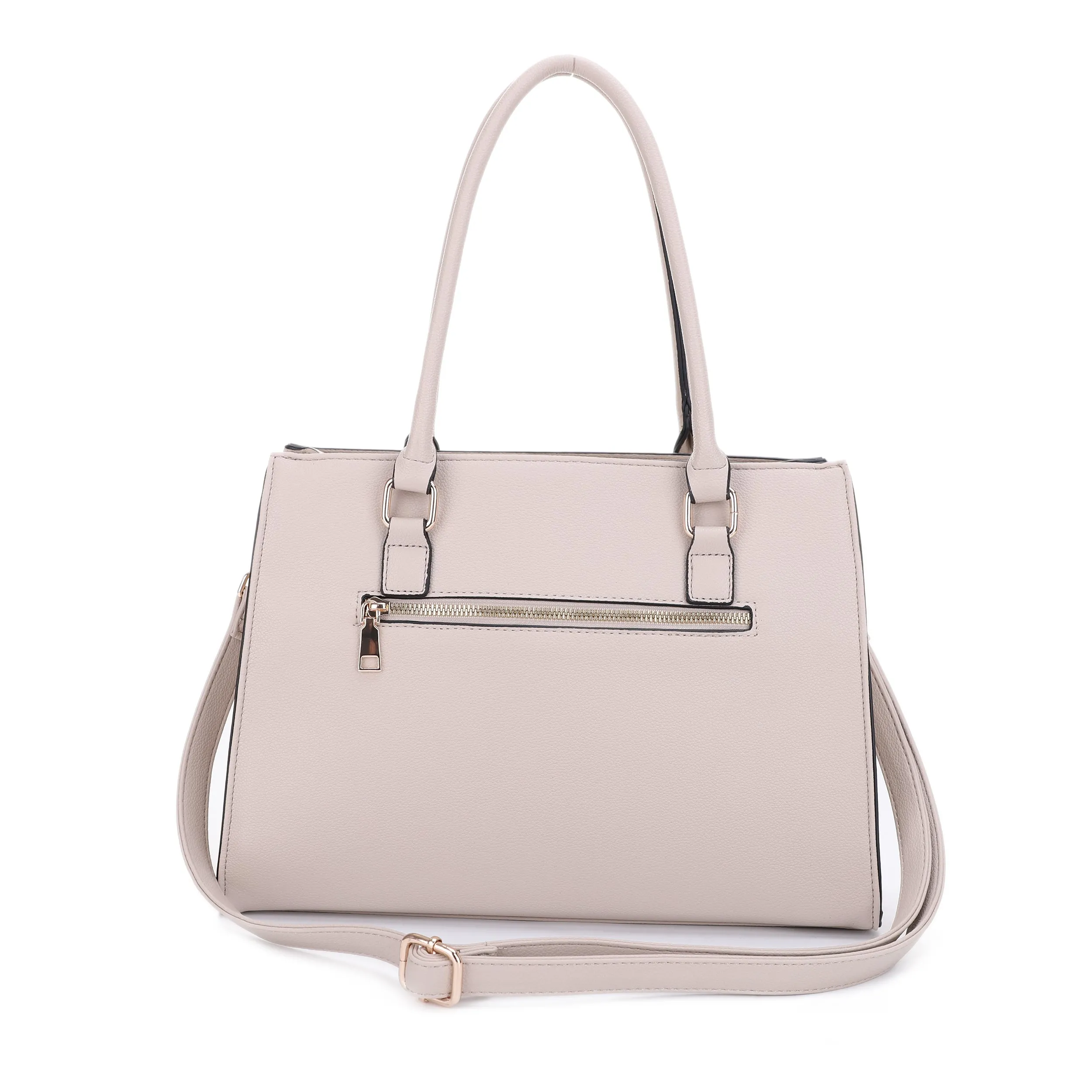 Morgan Black Metal Hinge Accent Simple Satchel