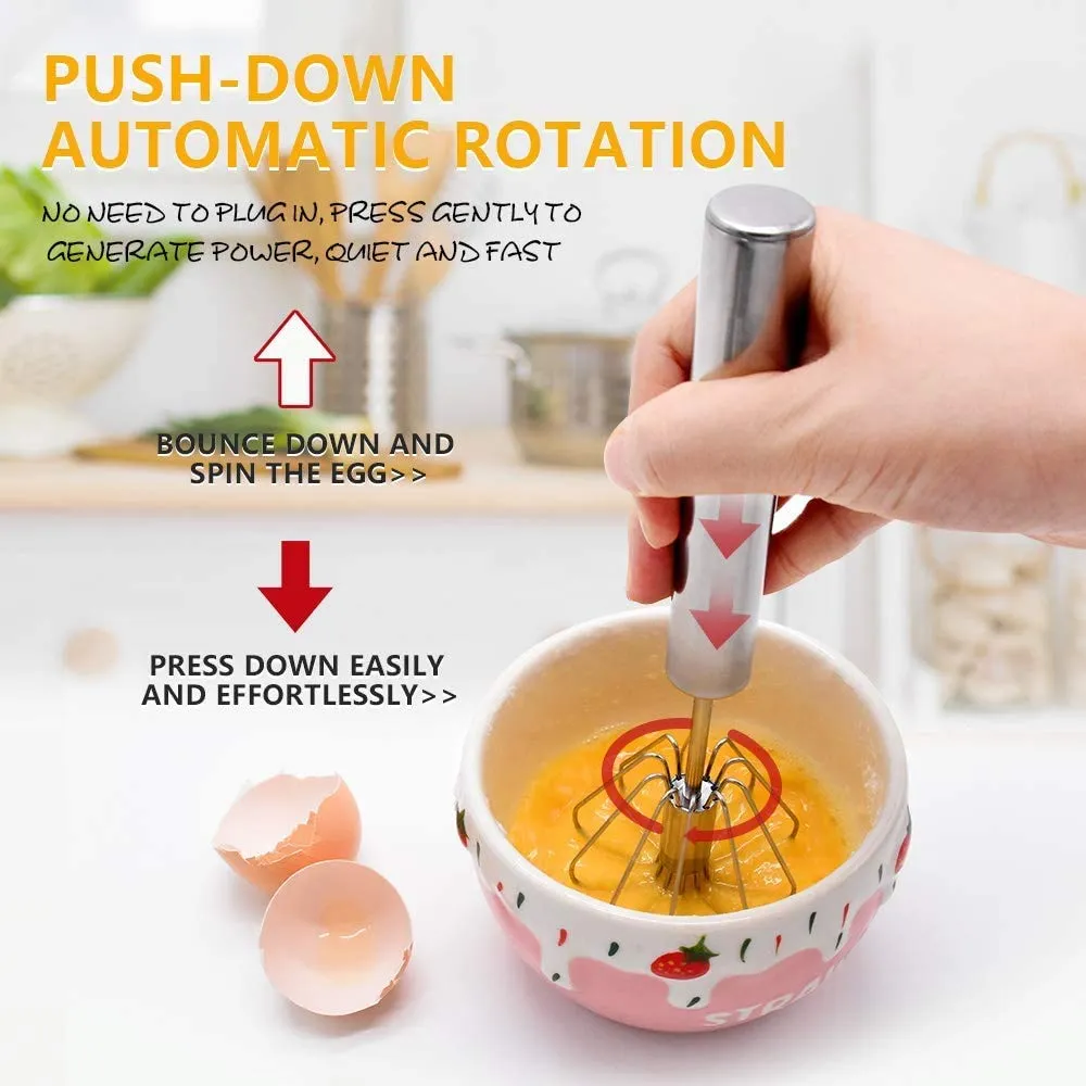 Multi-Functional Egg Whisk Food Manual Mixer