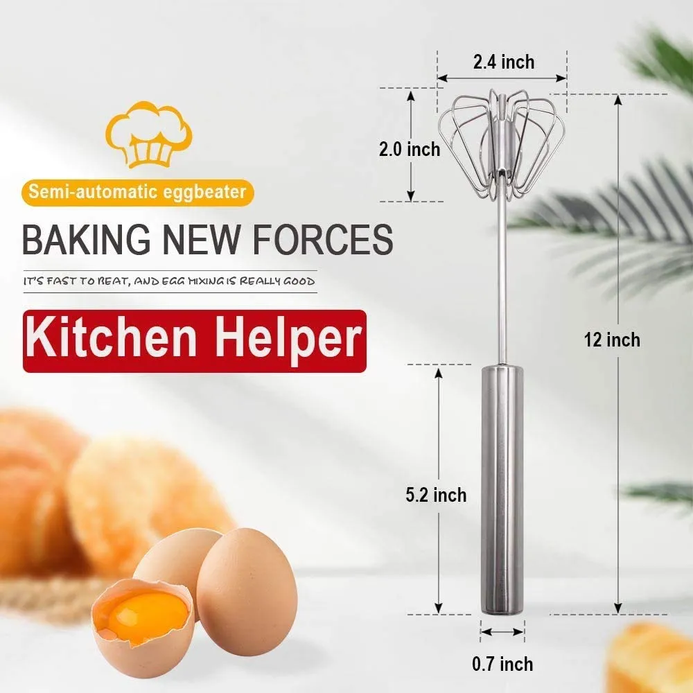 Multi-Functional Egg Whisk Food Manual Mixer