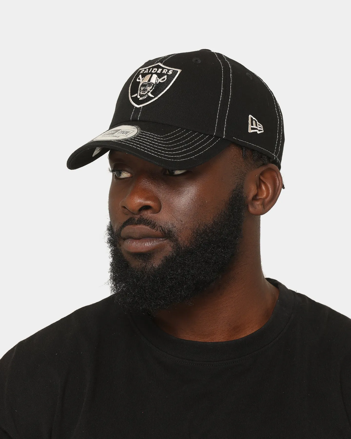 New Era Las Vegas Raiders 'Black Contrast' Casual Classic Strapback Black/Stone