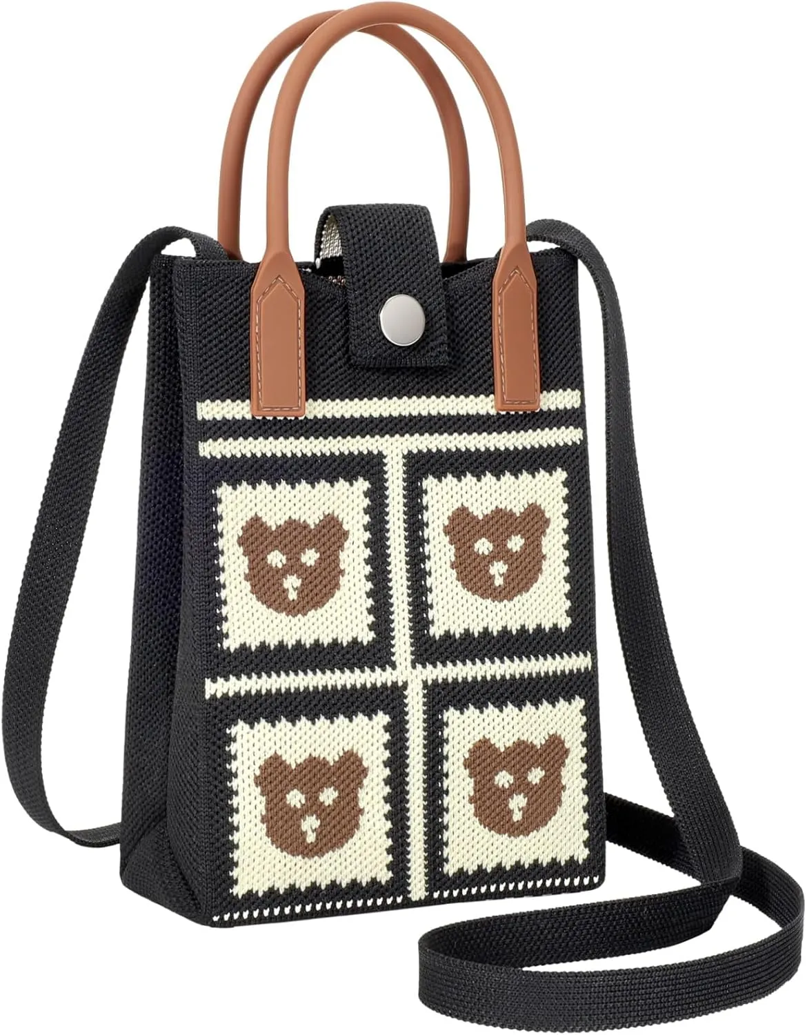 PACKISM Knit Phone Purse  5.1" L x 2.2" W x 6.9" H Small Purses, Fit Gift