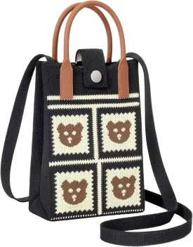 PACKISM Knit Phone Purse  5.1" L x 2.2" W x 6.9" H Small Purses, Fit Gift