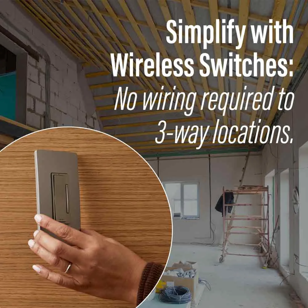 radiant 3-Way/Multi-Location Wireless Smart Remote Switch with Netatmo, White