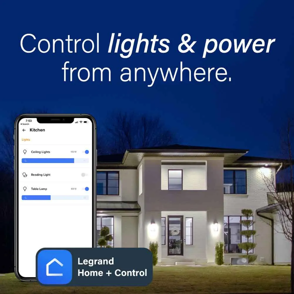 radiant 3-Way/Multi-Location Wireless Smart Remote Switch with Netatmo, White