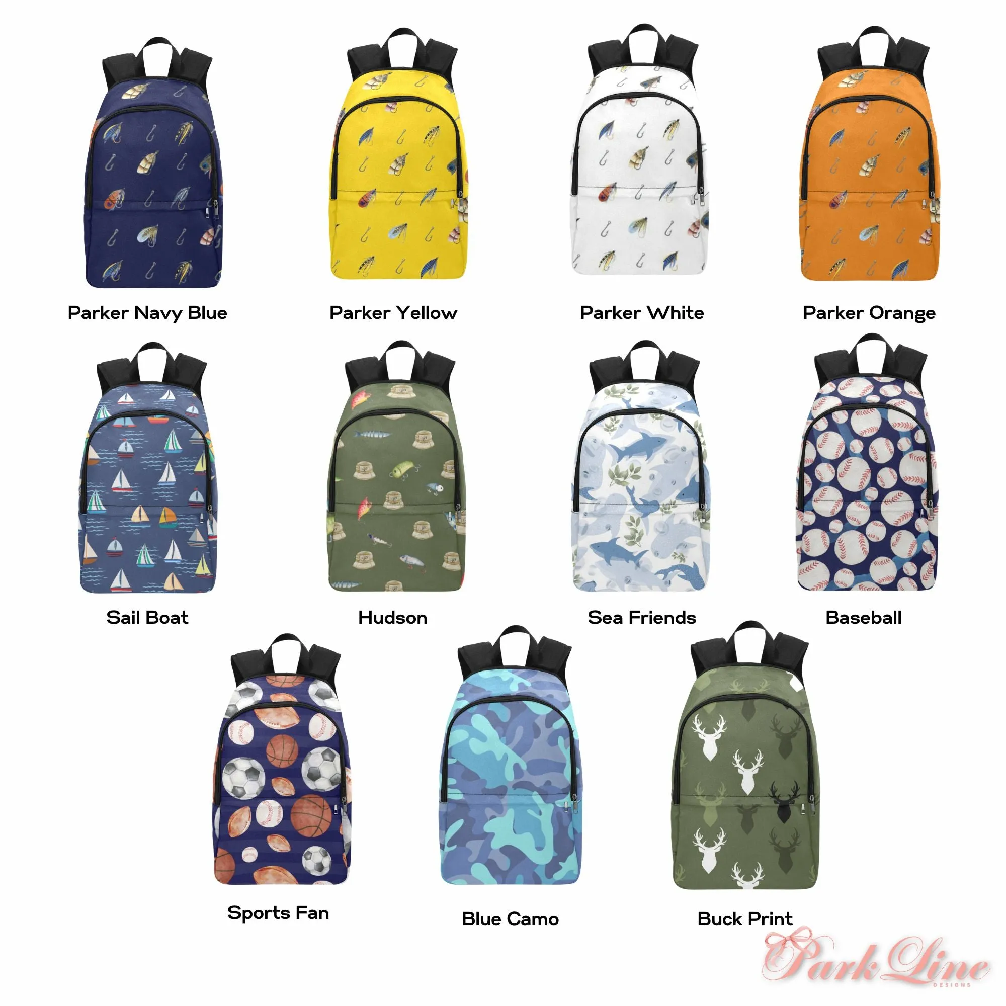 Sea Friends Fabric Backpack - Durable, Lightweight & Stylish for Him