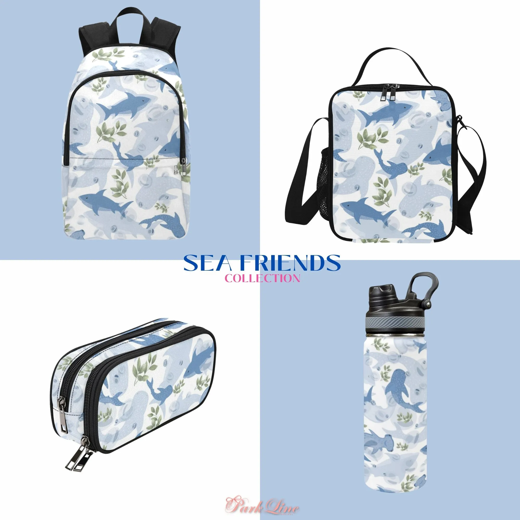 Sea Friends Fabric Backpack - Durable, Lightweight & Stylish for Him