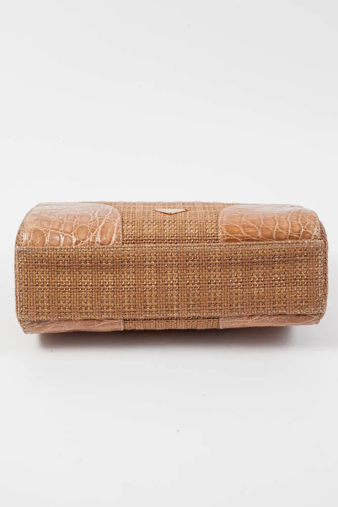 SEMITRACOLLA STRAW PURSE