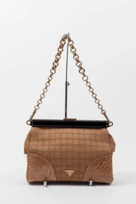 SEMITRACOLLA STRAW PURSE