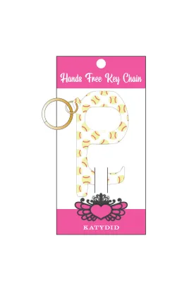 Softball Hands Free Key Chain
