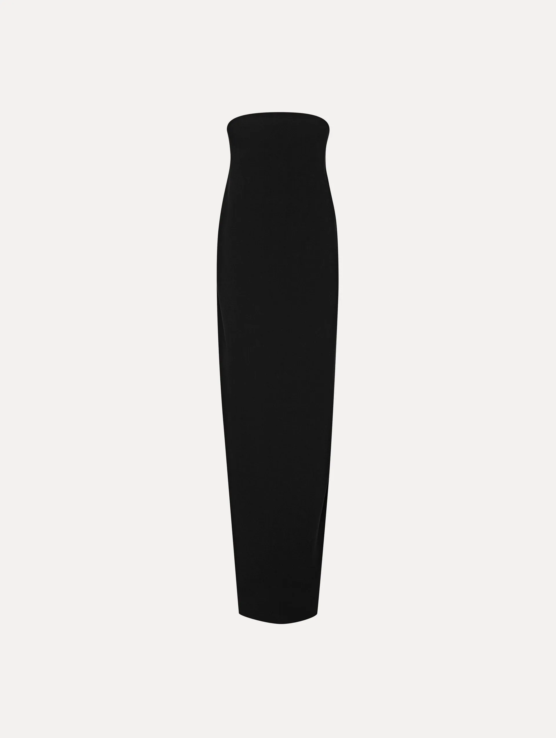 Strapless Draped Column Gown