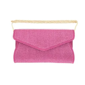 Straw Bag With Detachable Chain