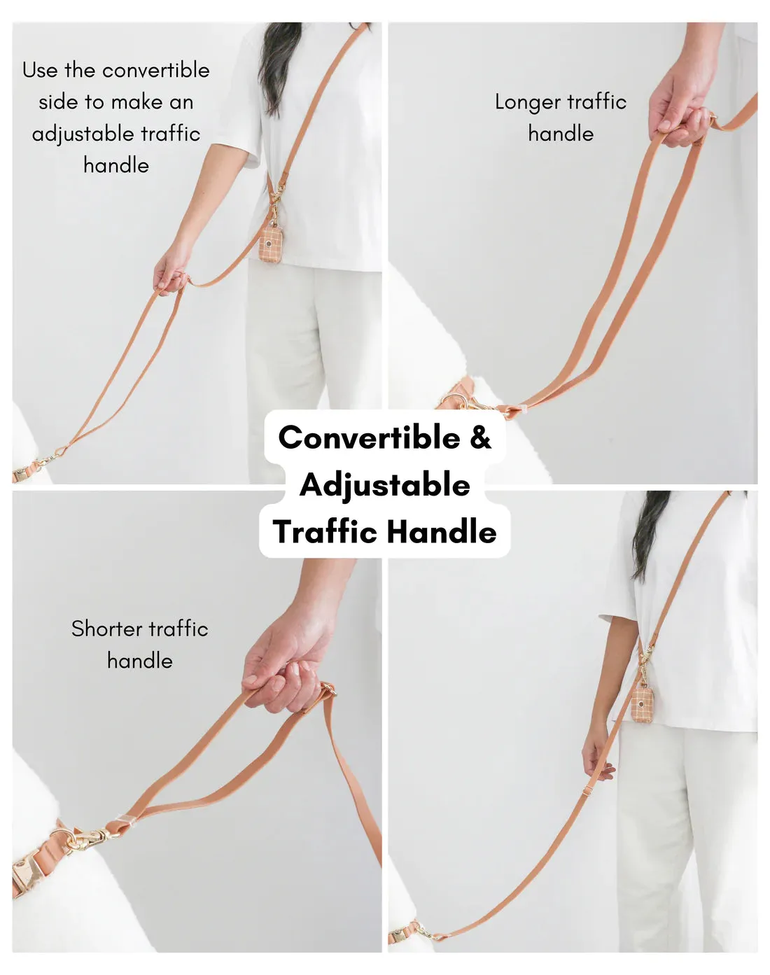 Sunny Tails 4-in-1 Hands Free Leash - Black