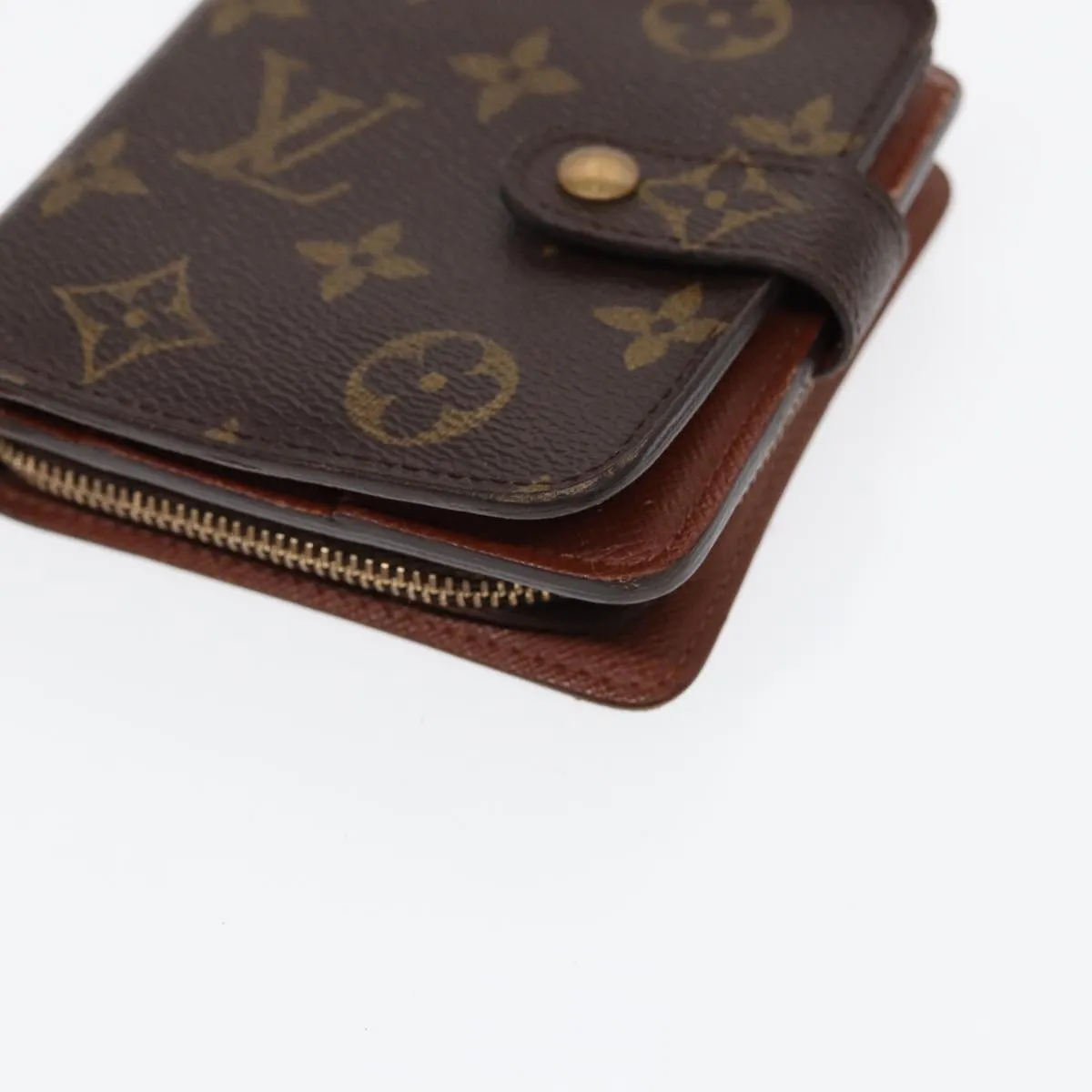 Trendy Inspired Louis Vuitton Monogram Compact Zip Wallet M61667 Lv Auth Bs17099