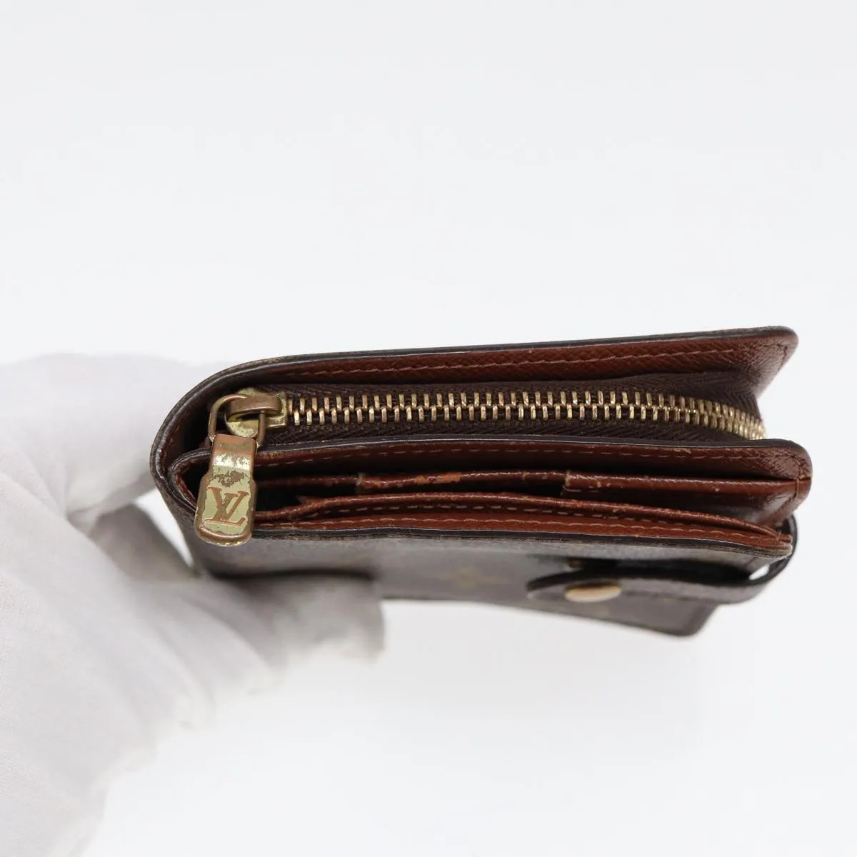 Trendy Inspired Louis Vuitton Monogram Compact Zip Wallet M61667 Lv Auth Bs17099
