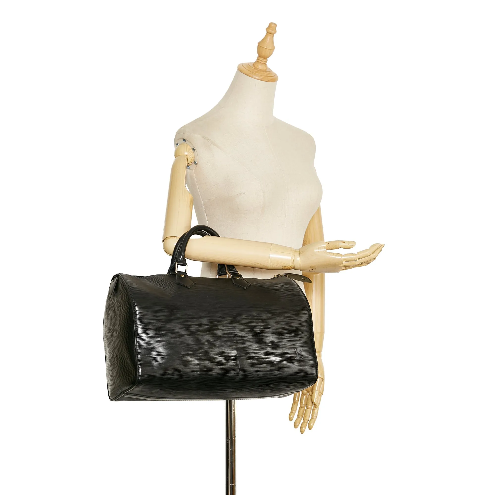Trendy Inspired Louis Vuitton Speedy 35 Black Epi